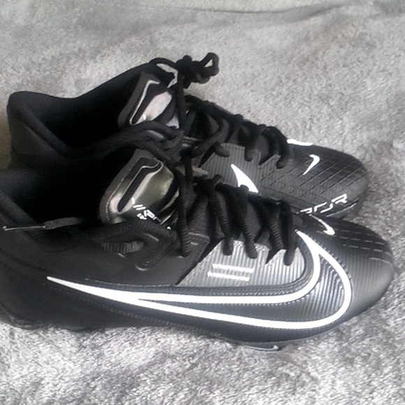 NWT Nike FOOTBALL Cleats Vapor Edge Black Size 8 #Gift